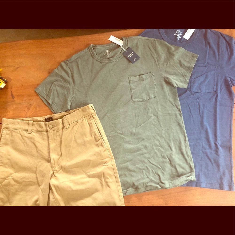 JCrew Men Garment Dyed pocket t shirts